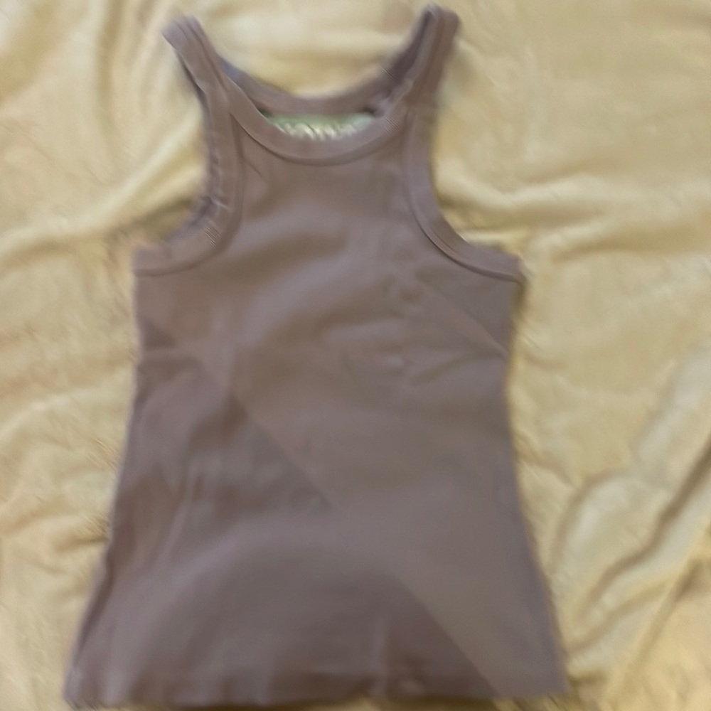 Mother chin ups rib knit tank